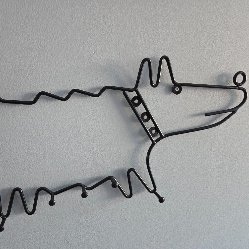 Ikea frän black dog hook / coat rack by ehlén johansson - 90s - Picture 2 of 4